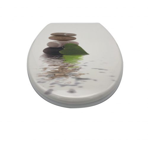 מושב אסלה נשלף - טורנדו ארט חלוקי נחל חום