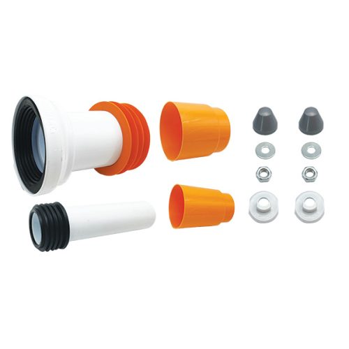 ערכת ניפלים קצר למיכל הדחה סמוי 45+90